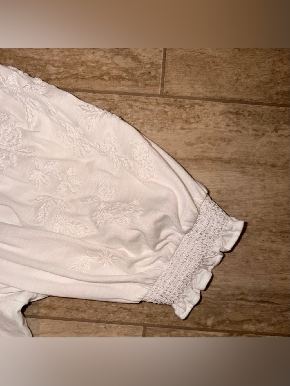 Lauren Ralph Lauren Embroidered Jersey Puff-Sleeve Top/ Blouse Women’s Size 2X - Picture 7 of 16